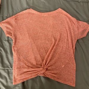 Cotton on mesh cropped shirt